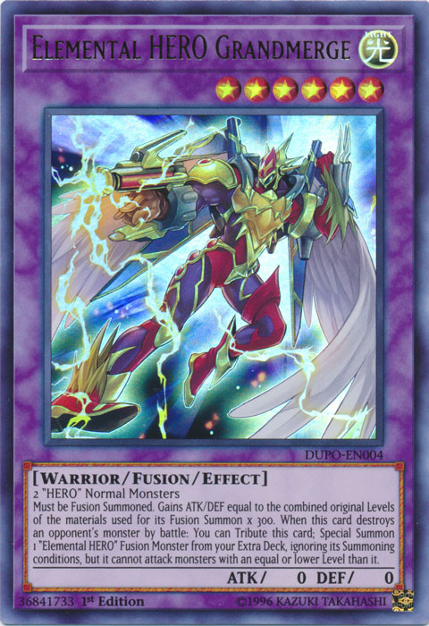 Elemental Hero Grandmerge [DUPO-EN004] Ultra Rare | Dragon's Lair Comics and Fantasy Houston TX