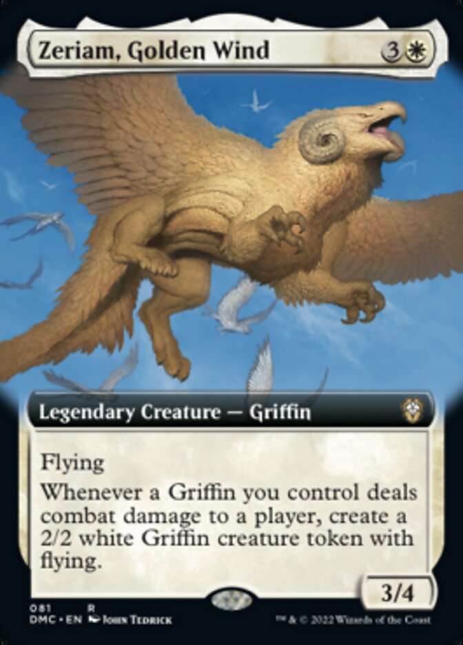 Zeriam, Golden Wind (Extended Art) [Dominaria United Commander] | Dragon's Lair Comics and Fantasy Houston TX