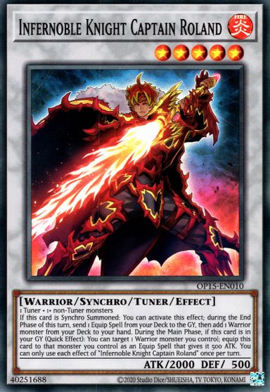 Infernoble Knight Captain Roland [OP15-EN010] Super Rare | Dragon's Lair Comics and Fantasy Houston TX