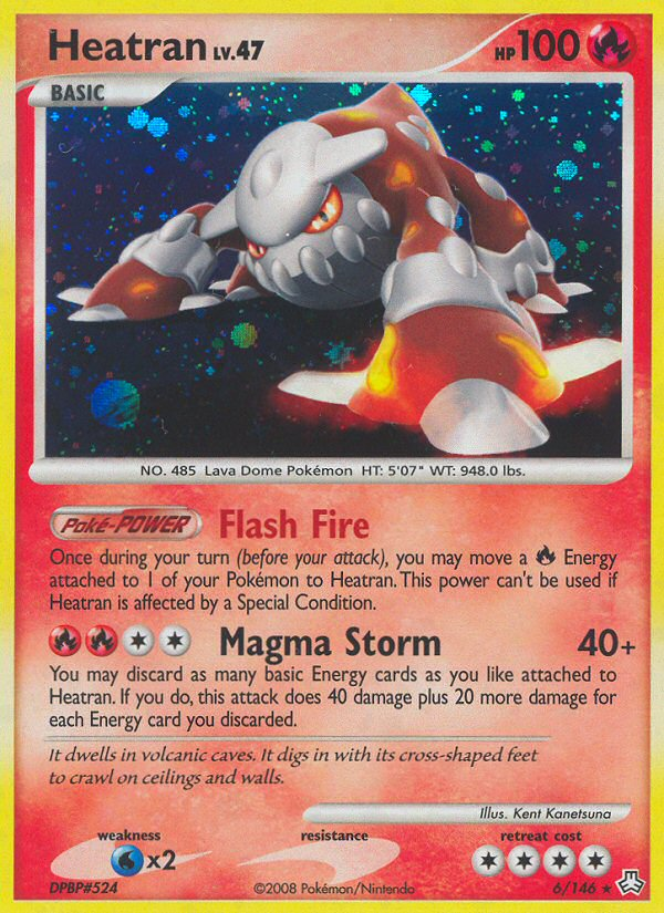 Heatran (6/146) [Diamond & Pearl: Legends Awakened] | Dragon's Lair Comics and Fantasy Houston TX