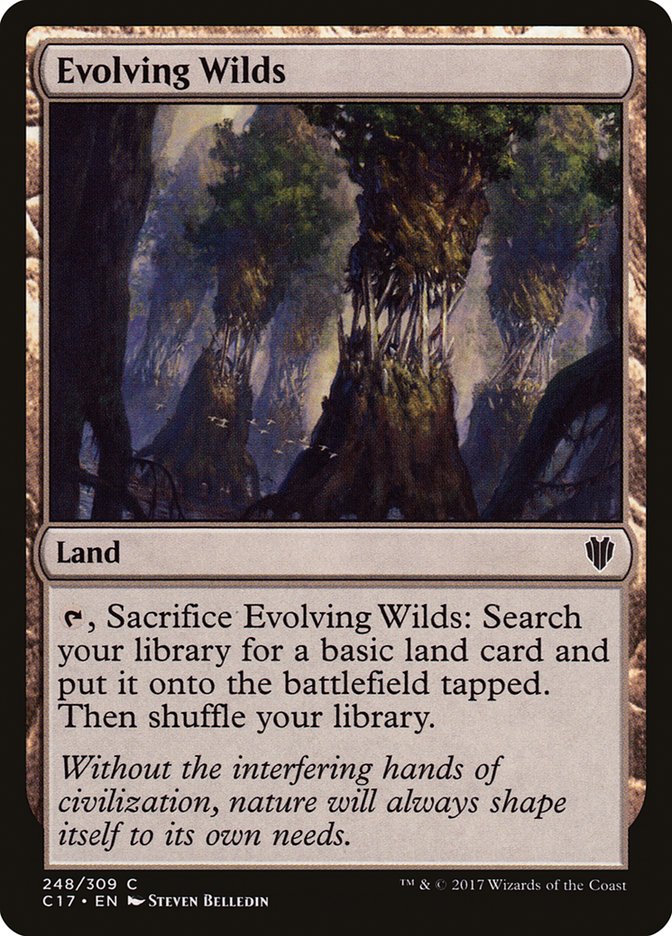 Evolving Wilds [Commander 2017] | Dragon's Lair Comics and Fantasy Houston TX