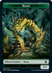 Beast (007) // Spider Double-Sided Token [Innistrad: Midnight Hunt Commander Tokens] | Dragon's Lair Comics and Fantasy Houston TX