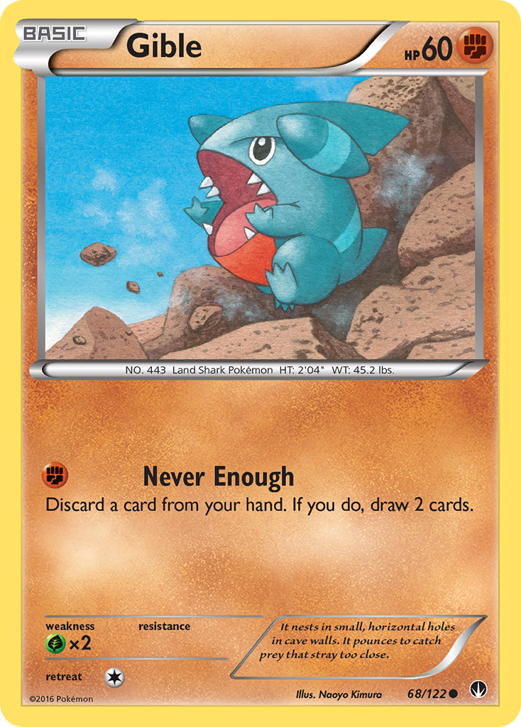Gible (68/122) [XY: BREAKpoint] | Dragon's Lair Comics and Fantasy Houston TX