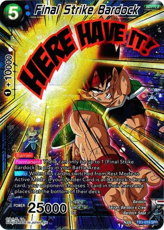 Final Strike Bardock (SPR) (TB3-019) [Clash of Fates] | Dragon's Lair Comics and Fantasy Houston TX