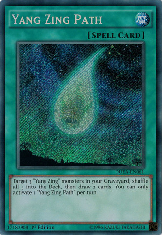 Yang Zing Path [DUEA-EN061] Secret Rare | Dragon's Lair Comics and Fantasy Houston TX