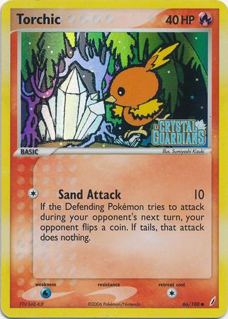 Torchic (66/100) (Stamped) [EX: Crystal Guardians] | Dragon's Lair Comics and Fantasy Houston TX