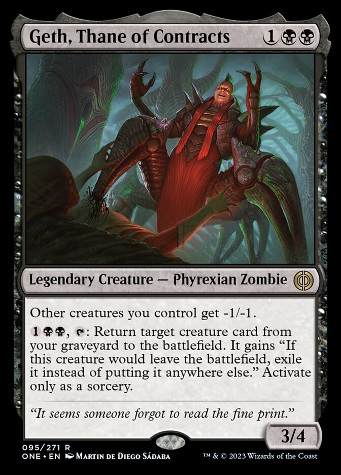 Geth, Thane of Contracts [Phyrexia: All Will Be One] | Dragon's Lair Comics and Fantasy Houston TX