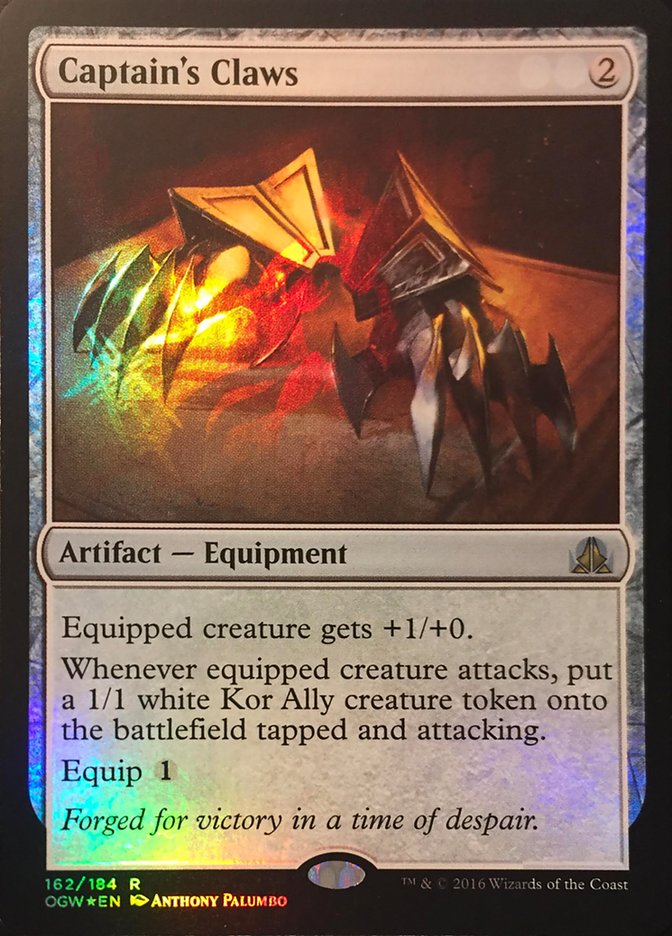 Captain's Claws (Standard Showdown Misprint) [Oath of the Gatewatch Promos] | Dragon's Lair Comics and Fantasy Houston TX