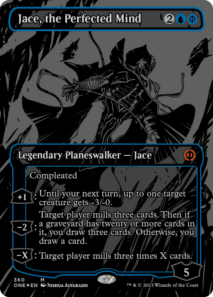 Jace, the Perfected Mind (Oil Slick Raised Foil) [Phyrexia: All Will Be One] | Dragon's Lair Comics and Fantasy Houston TX