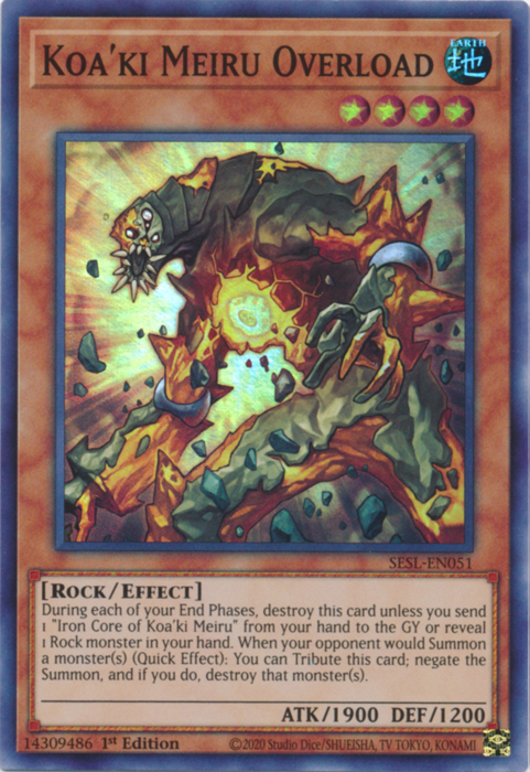 Koa'ki Meiru Overload [SESL-EN051] Super Rare | Dragon's Lair Comics and Fantasy Houston TX