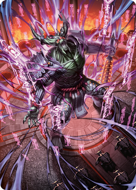 Hidetsugu, Devouring Chaos Art Card [Kamigawa: Neon Dynasty Art Series] | Dragon's Lair Comics and Fantasy Houston TX