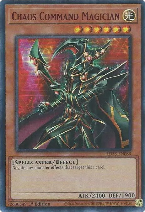 Chaos Command Magician (Red) [LDS3-EN083] Ultra Rare | Dragon's Lair Comics and Fantasy Houston TX