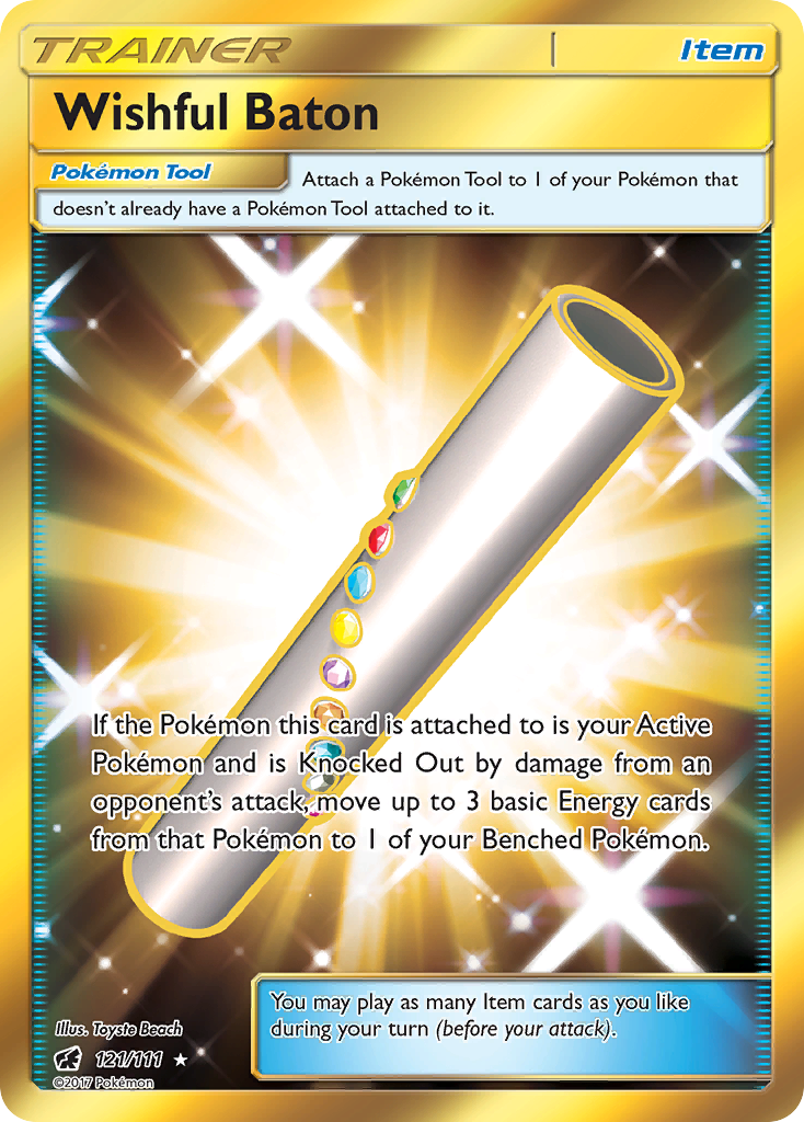 Wishful Baton (121/111) [Sun & Moon: Crimson Invasion] | Dragon's Lair Comics and Fantasy Houston TX