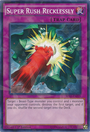 Super Rush Recklessly [BP03-EN219] Shatterfoil Rare | Dragon's Lair Comics and Fantasy Houston TX
