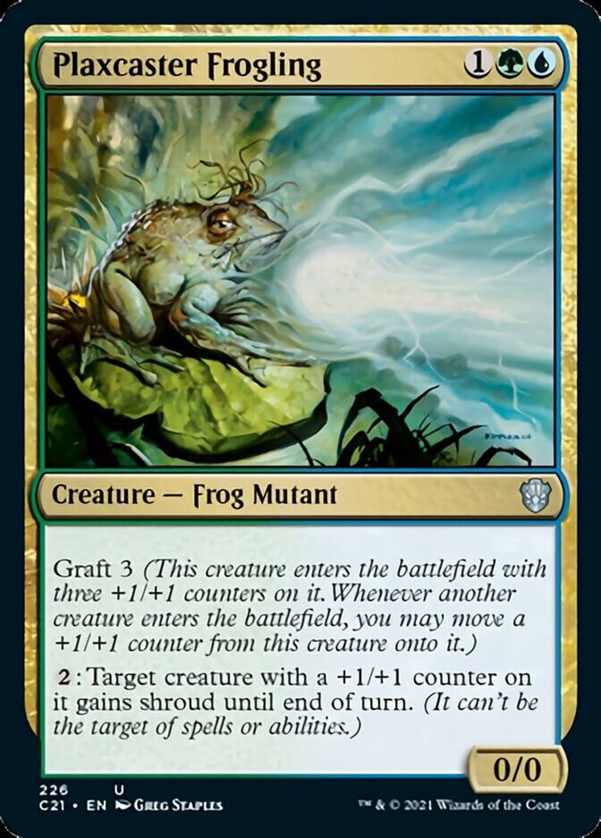 Plaxcaster Frogling [Commander 2021] | Dragon's Lair Comics and Fantasy Houston TX