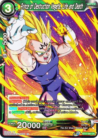 Prince of Destruction Vegeta, Life and Death (BT11-067) [Vermilion Bloodline 2nd Edition] | Dragon's Lair Comics and Fantasy Houston TX