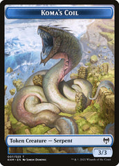 Dwarf Berserker // Koma's Coil Double-Sided Token [Kaldheim Tokens] | Dragon's Lair Comics and Fantasy Houston TX
