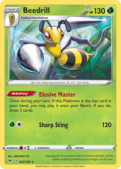 Beedrill (003/185) [Sword & Shield: Vivid Voltage] | Dragon's Lair Comics and Fantasy Houston TX