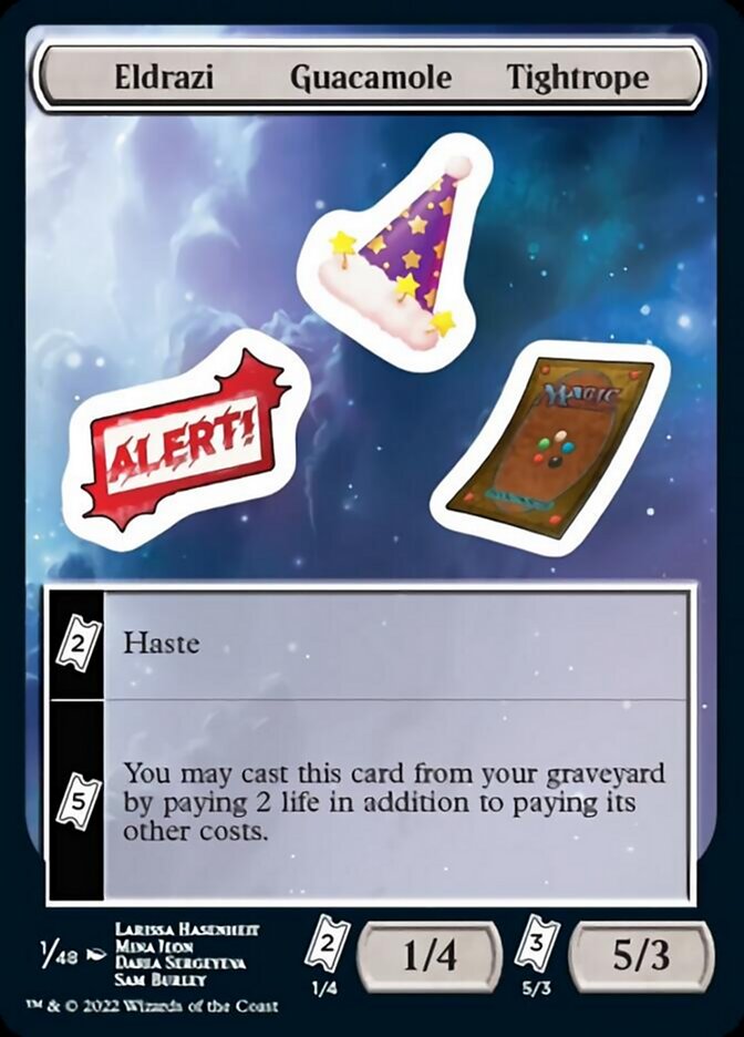 Eldrazi Guacamole Tightrope [Unfinity Stickers] | Dragon's Lair Comics and Fantasy Houston TX