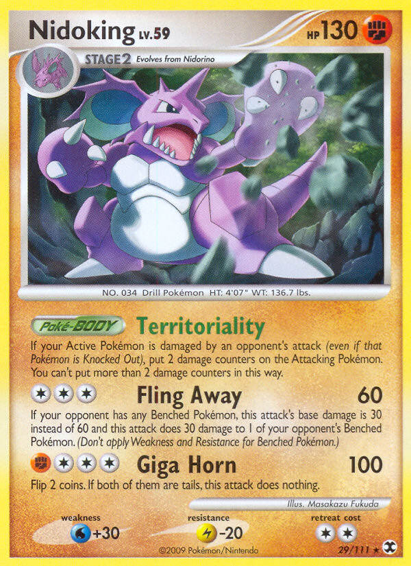 Nidoking (29/111) [Platinum: Rising Rivals] | Dragon's Lair Comics and Fantasy Houston TX