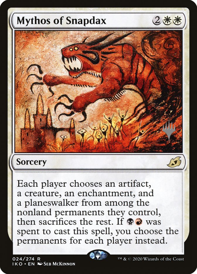 Mythos of Snapdax (Promo Pack) [Ikoria: Lair of Behemoths Promos] | Dragon's Lair Comics and Fantasy Houston TX