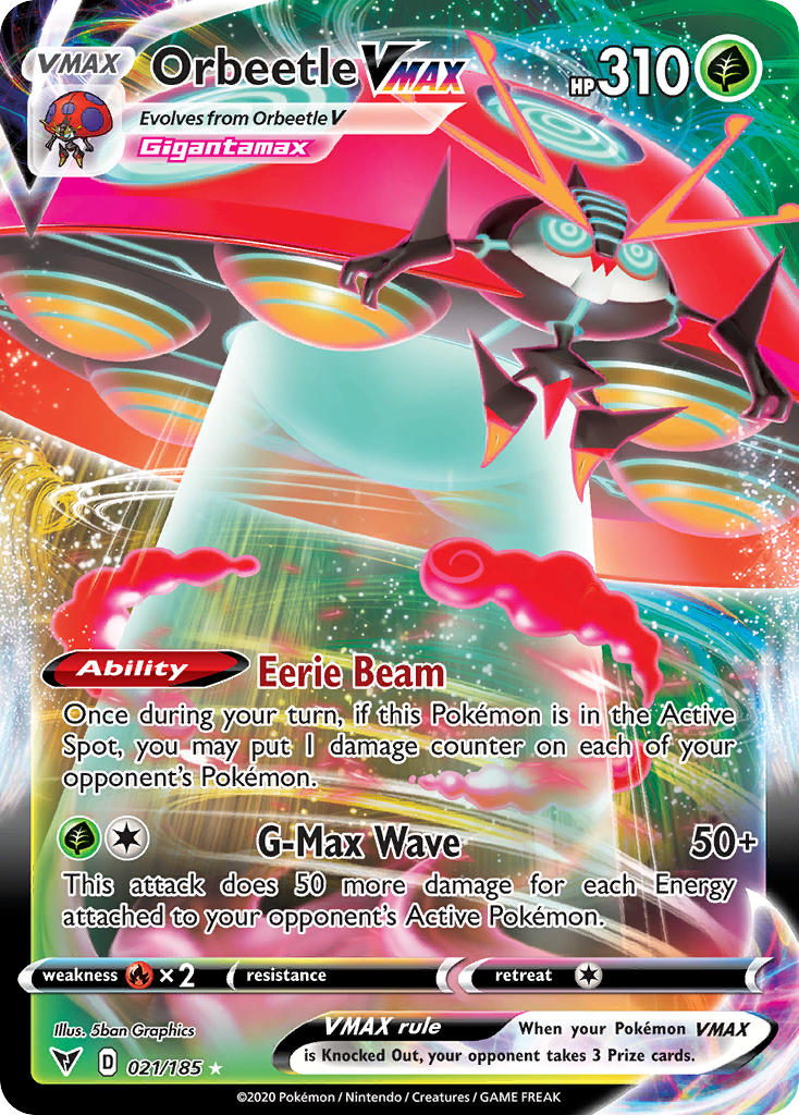 Orbeetle VMAX (021/185) [Sword & Shield: Vivid Voltage] | Odin's Place