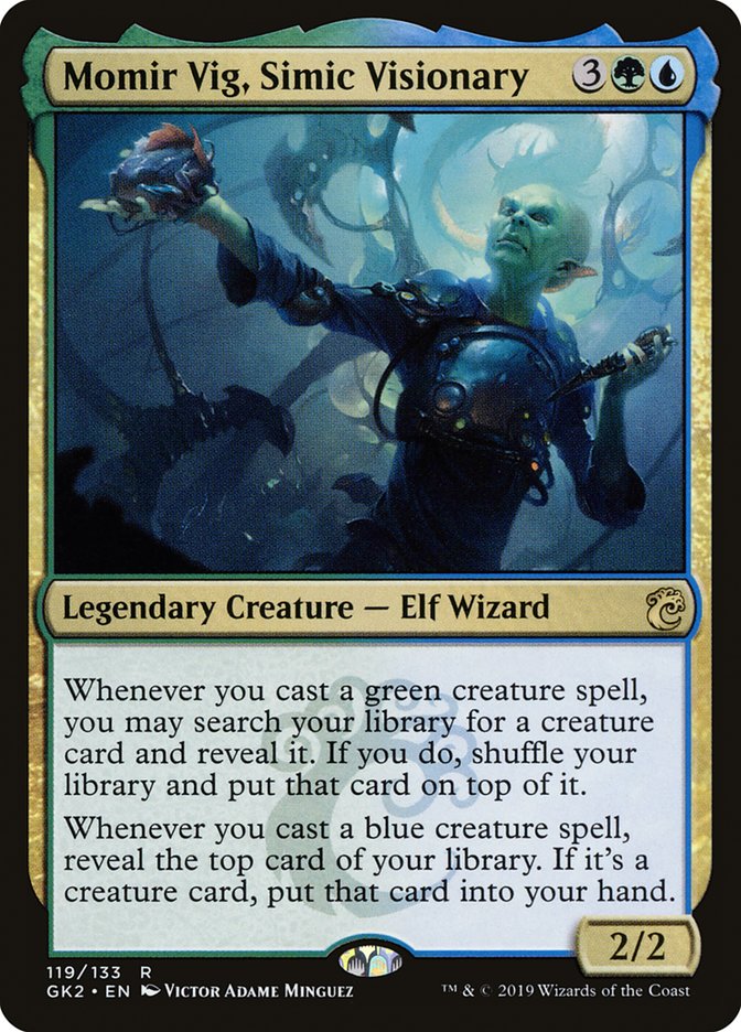 Momir Vig, Simic Visionary [Ravnica Allegiance Guild Kit] | Dragon's Lair Comics and Fantasy Houston TX