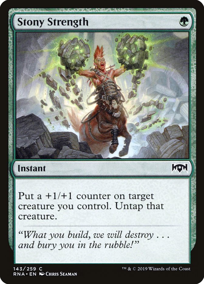 Stony Strength [Ravnica Allegiance] | Dragon's Lair Comics and Fantasy Houston TX