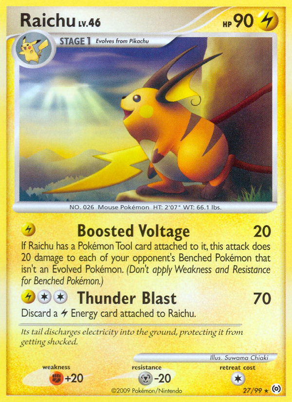 Raichu (27/99) [Platinum: Arceus] | Dragon's Lair Comics and Fantasy Houston TX