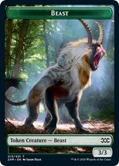 Beast // Saproling Double-Sided Token [Double Masters Tokens] | Dragon's Lair Comics and Fantasy Houston TX
