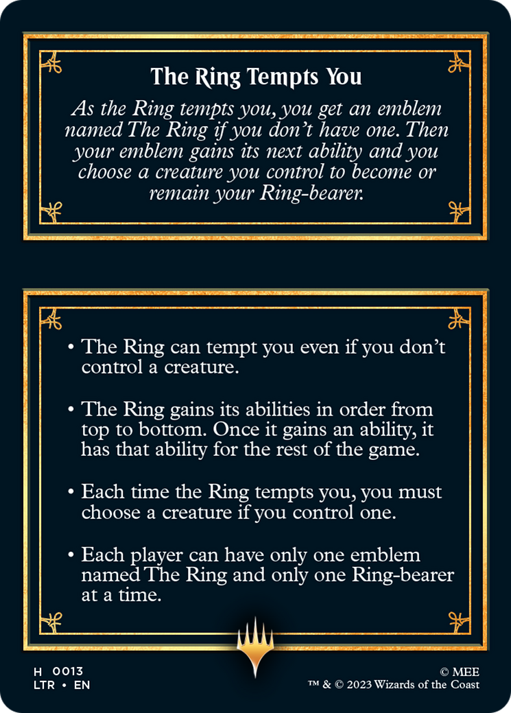 The Ring [The Lord of the Rings: Tales of Middle-Earth Tokens] | Dragon's Lair Comics and Fantasy Houston TX