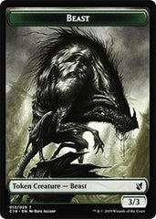 Beast (013) // Wurm Double-Sided Token [Commander 2019 Tokens] | Dragon's Lair Comics and Fantasy Houston TX