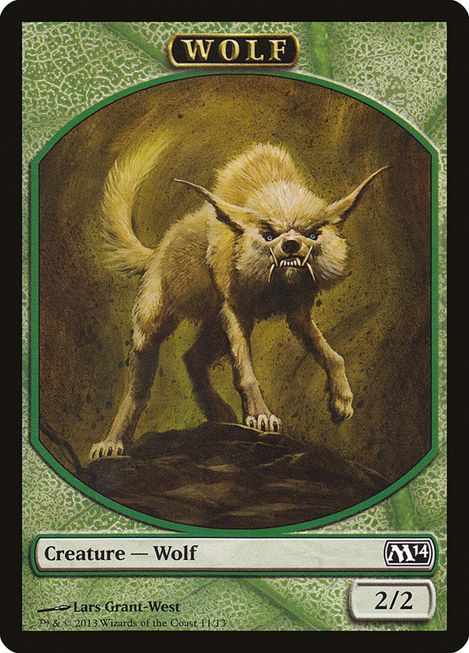 Wolf Token [Magic 2014 Tokens] | Dragon's Lair Comics and Fantasy Houston TX