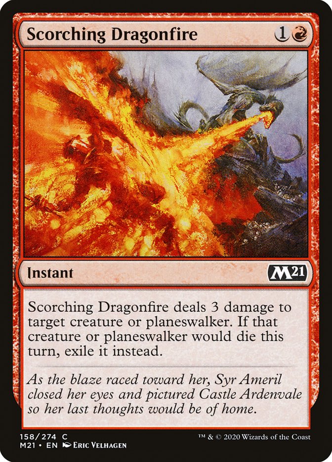 Scorching Dragonfire [Core Set 2021] | Dragon's Lair Comics and Fantasy Houston TX