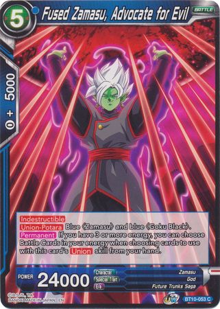 Fused Zamasu, Advocate for Evil (BT10-053) [Rise of the Unison Warrior] | Dragon's Lair Comics and Fantasy Houston TX