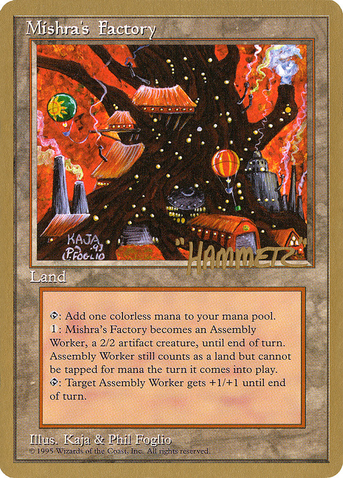 Mishra's Factory (Shawn "Hammer" Regnier) [Pro Tour Collector Set] | Dragon's Lair Comics and Fantasy Houston TX