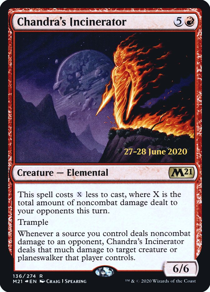 Chandra's Incinerator [Core Set 2021 Prerelease Promos] | Dragon's Lair Comics and Fantasy Houston TX
