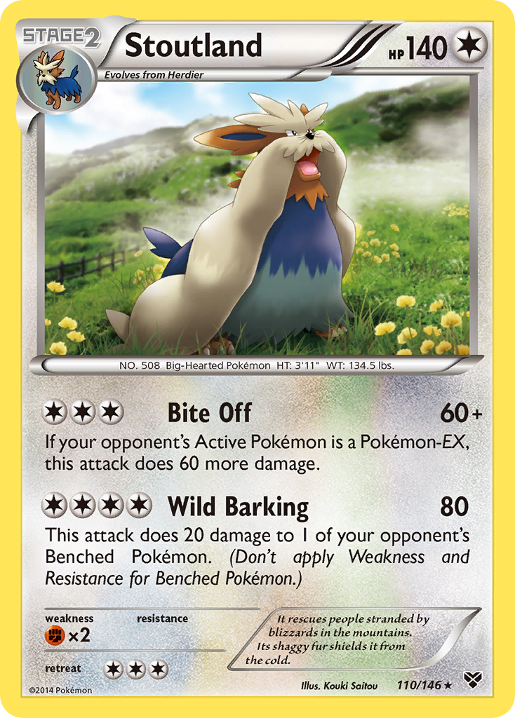 Stoutland (110/146) [XY: Base Set] | Dragon's Lair Comics and Fantasy Houston TX
