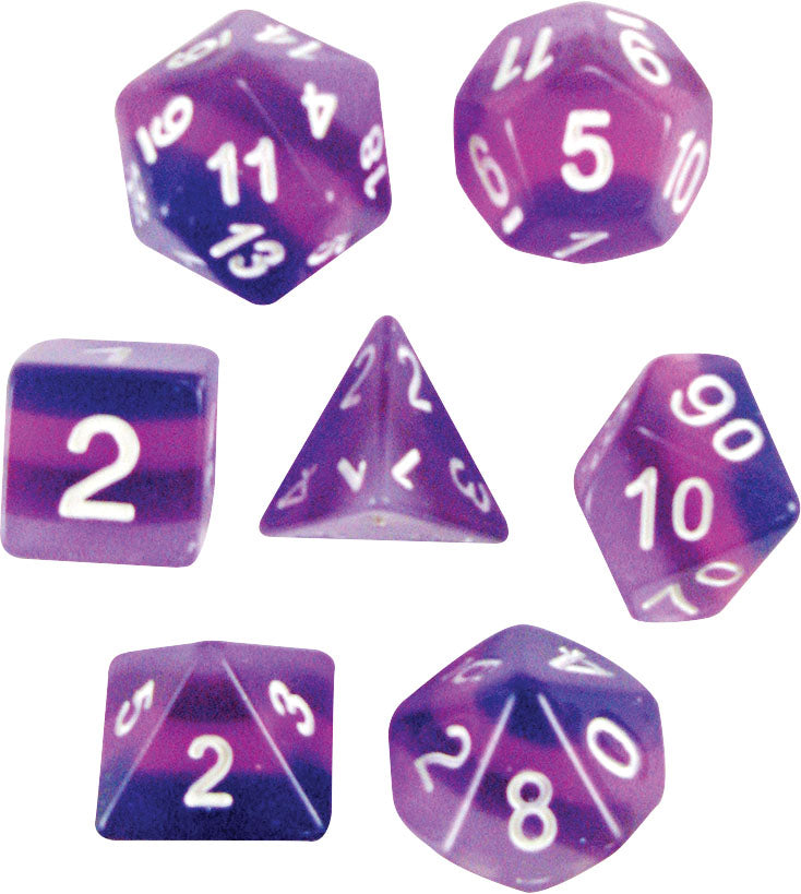 Transparent: Layered Poly Purple Haze Poly 7 Set | Odin's Place