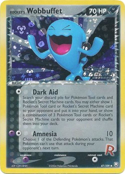 Rocket's Wobbuffet (47/109) (Stamped) [EX: Team Rocket Returns] | Dragon's Lair Comics and Fantasy Houston TX