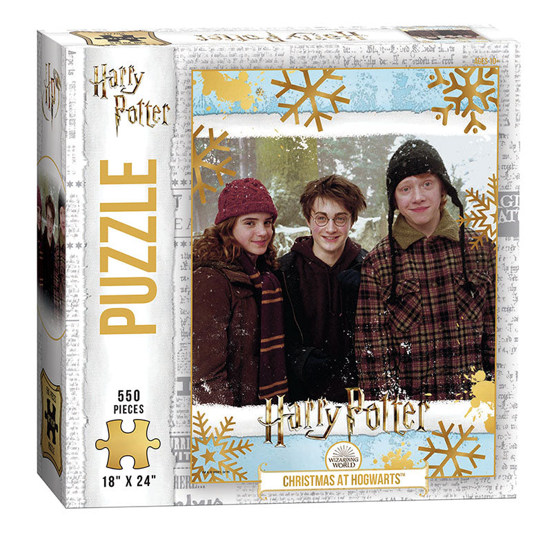 Harry Potter Christmas at Hogwarts 550 Piece Puzzle | Dragon's Lair Comics and Fantasy Houston TX