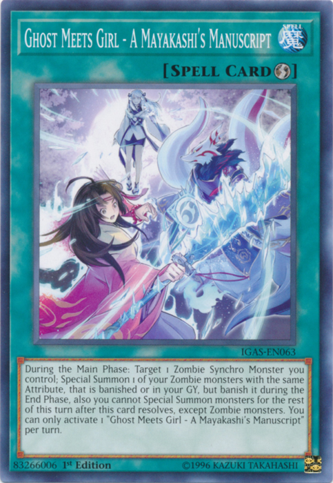 Ghost Meets Girl - A Mayakashi's Manuscript [IGAS-EN063] Common | Dragon's Lair Comics and Fantasy Houston TX