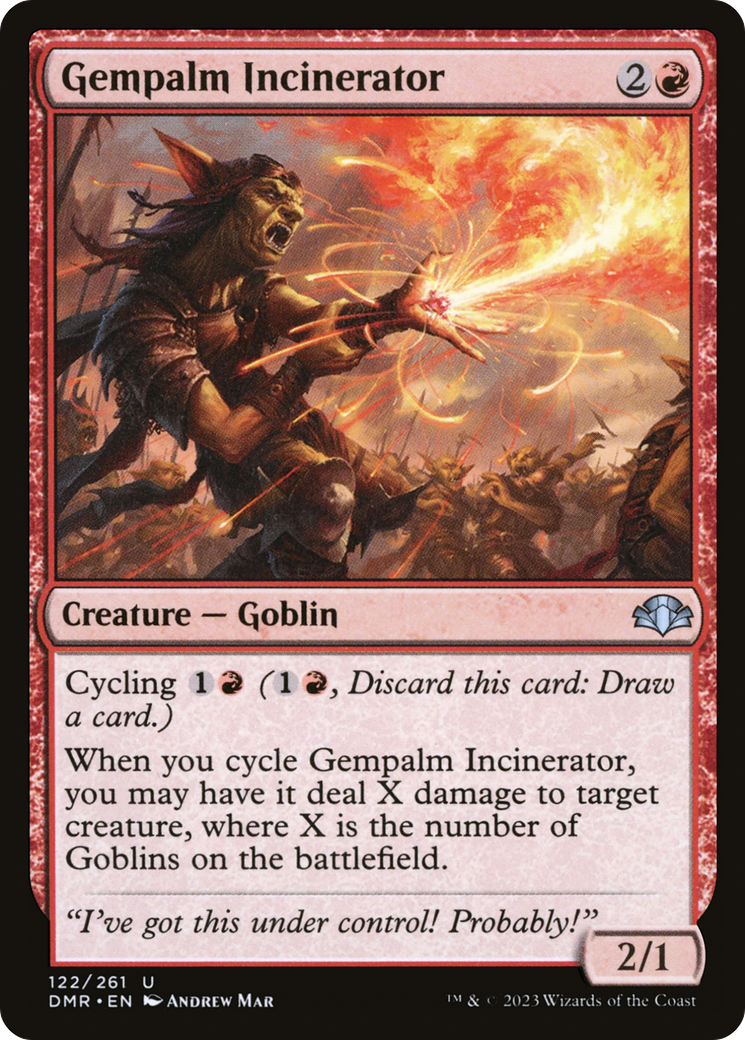 Gempalm Incinerator [Dominaria Remastered] | Dragon's Lair Comics and Fantasy Houston TX