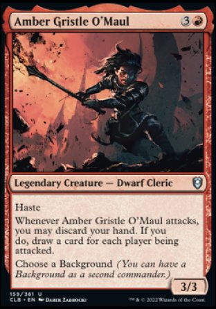 Amber Gristle O'Maul [Commander Legends: Battle for Baldur's Gate] | Dragon's Lair Comics and Fantasy Houston TX
