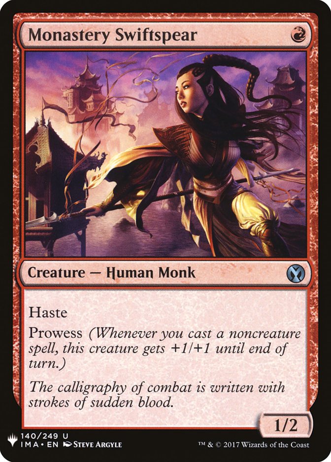 Monastery Swiftspear [Mystery Booster] | Dragon's Lair Comics and Fantasy Houston TX