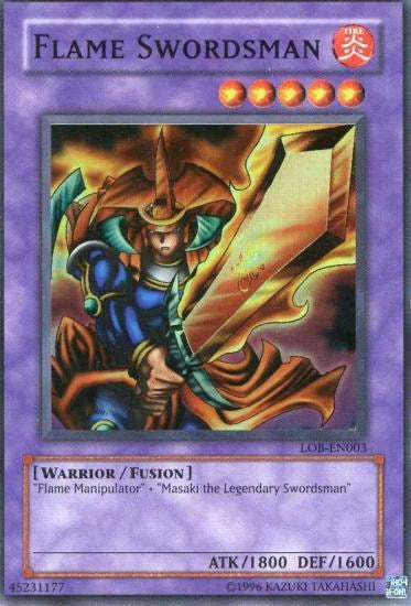 Flame Swordsman [LOB-EN003] Super Rare | Dragon's Lair Comics and Fantasy Houston TX