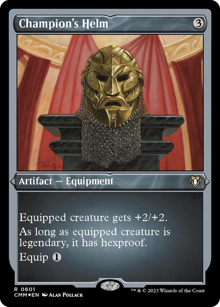Champion's Helm (Foil Etched) [Commander Masters] | Dragon's Lair Comics and Fantasy Houston TX