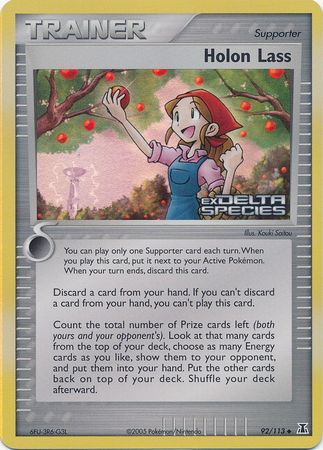 Holon Lass (92/113) (Stamped) [EX: Delta Species] | Dragon's Lair Comics and Fantasy Houston TX