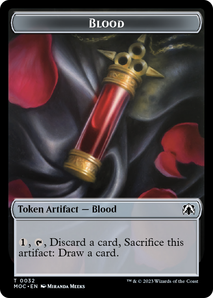 Blood // Shapeshifter Double-Sided Token [March of the Machine Commander Tokens] | Dragon's Lair Comics and Fantasy Houston TX