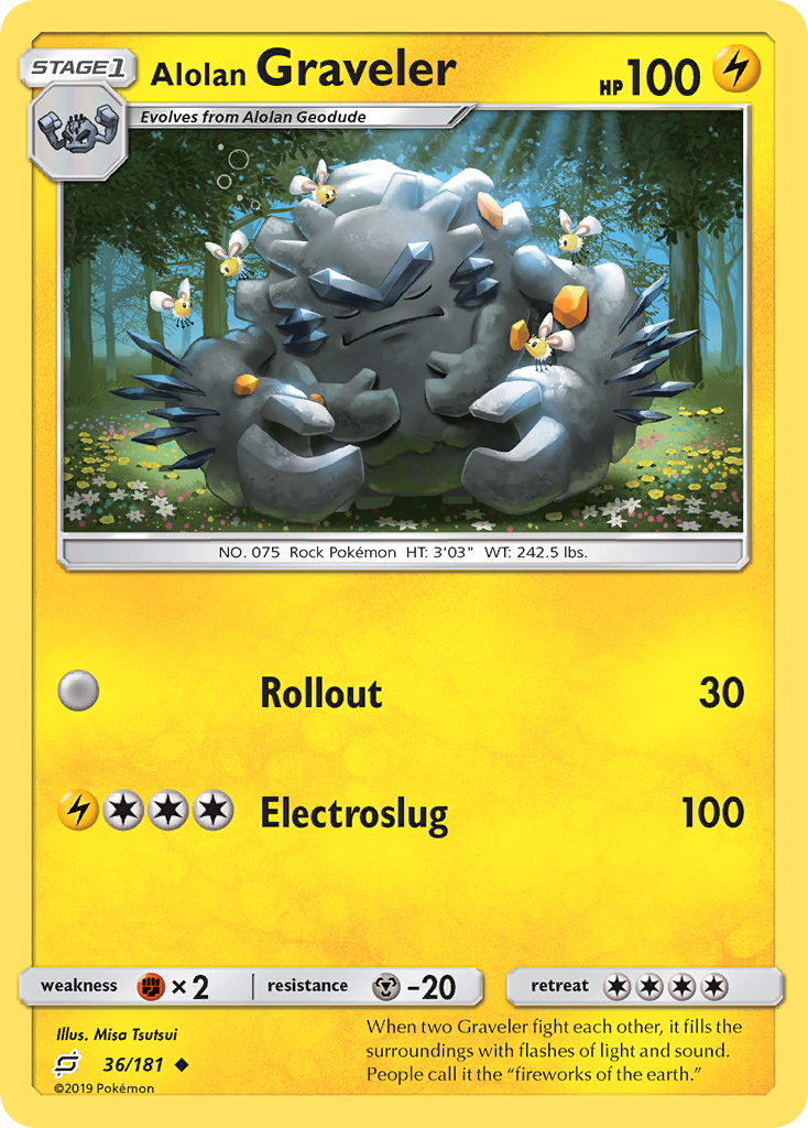 Alolan Graveler (36/181) [Sun & Moon: Team Up] | Dragon's Lair Comics and Fantasy Houston TX